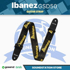 Ibanez Logo GSD50 Guitar Strap - Strep Gitar