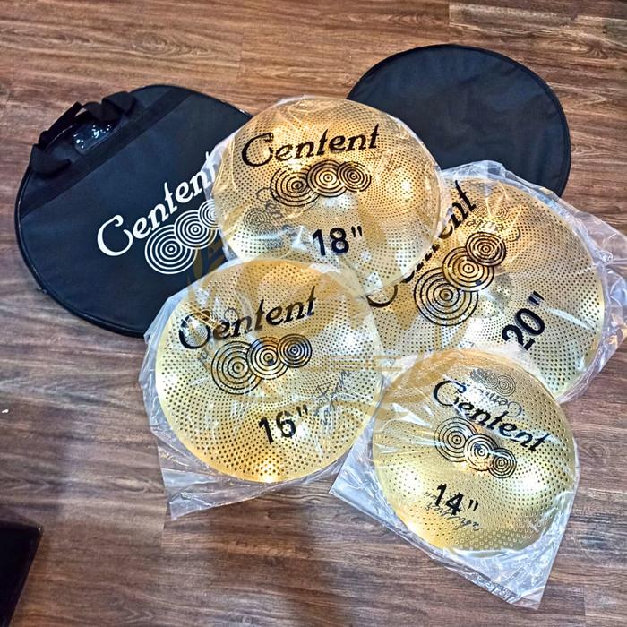 CENTENT WHISPER GOLD Silent Cymbal Practice Set 14161820 | Simbal Drum