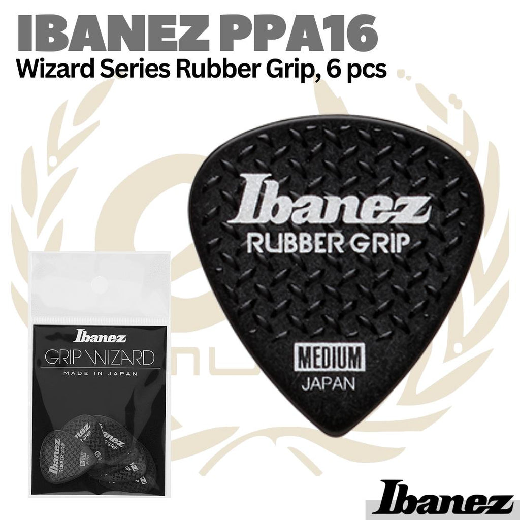 IBANEZ PPA16 Wizard Series Rubber Grip, 6 pcs | Pik Gitar