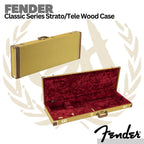Fender Classic Series Stratocaster/Telecaster Guitar Wood Case - Tweed