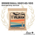 Ernie Ball 2801 45-105 Short Scale Flatwound Group 2 Electric Bass Strings