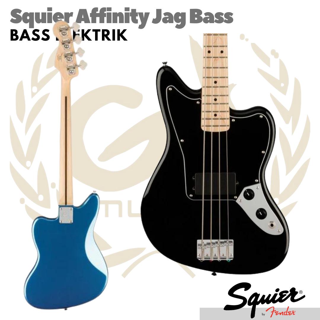 Squier Affinity Series Jag Bass Guitar, Maple FB - Gitar Bass Listrik