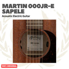 Martin 000JR-E Sapele Acoustic Electric Guitar w/Bag - Gitar Akustik Elektrik 000 Jr E