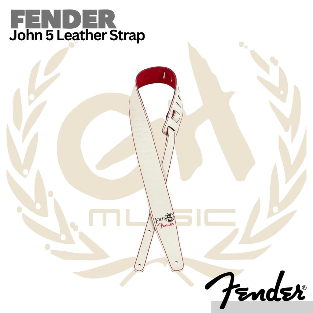 Fender John 5 Leather Guitar Strap - Strep Kulit Gitar Bass