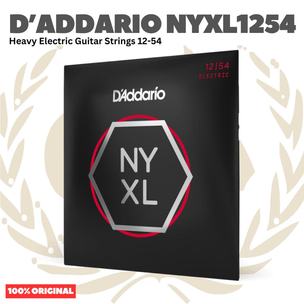 D'Addario NYXL1254 Heavy Electric Guitar Strings 12-54 - NYXL 1254 Senar Gitar Listrik Elektrik Original Asli