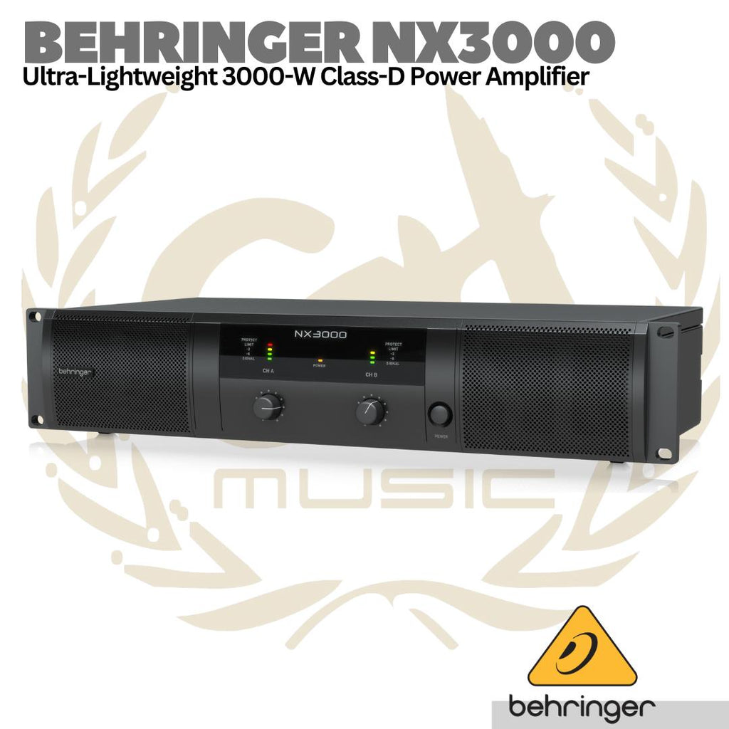 Behringer NX3000 Ultra-Lightweight 3000-Watt Class-D Power Amplifier
