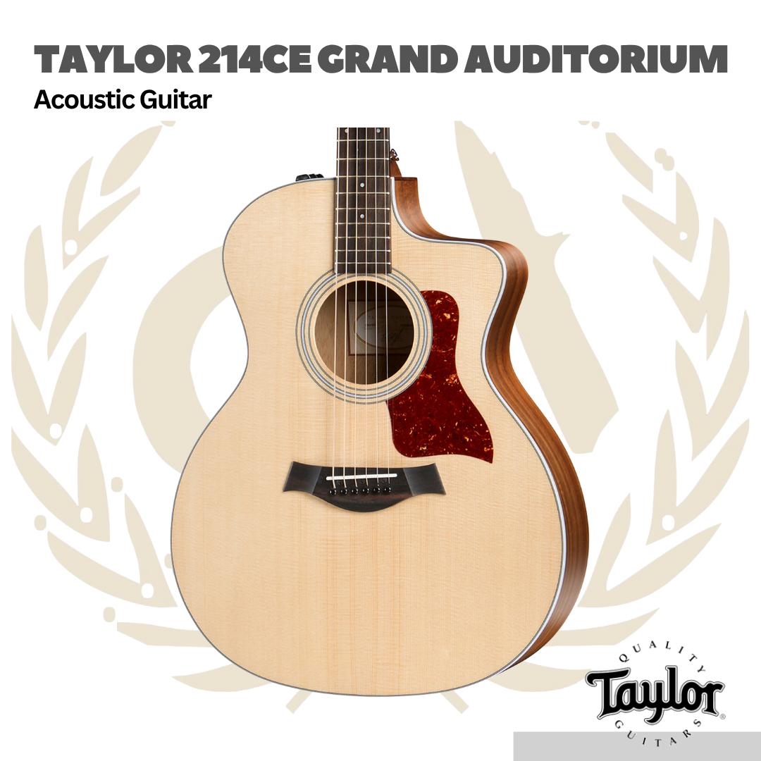 Taylor 214ce Grand Auditorium Acoustic Guitar - Gitar Akustik