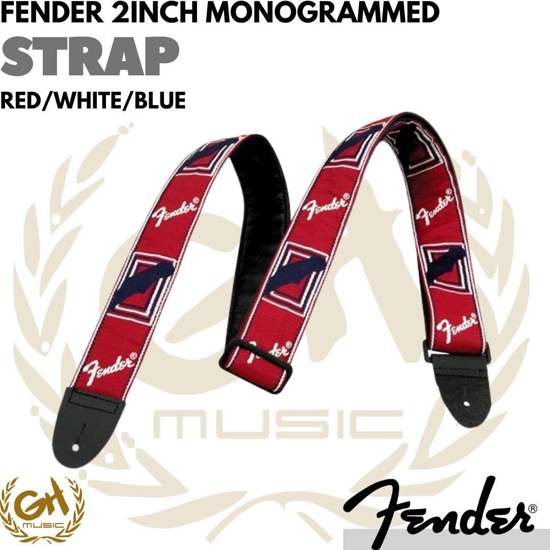 Fender 2inch Monogrammed Guitar Strap | STRAP GITAR FENDER