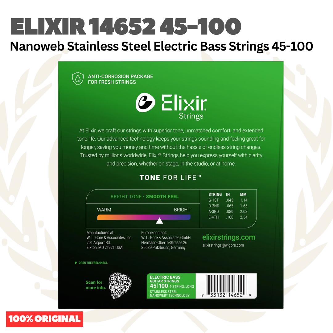 ELIXIR 14652 Nanoweb Long Scale Electric Bass Strings 45-100 | Senar