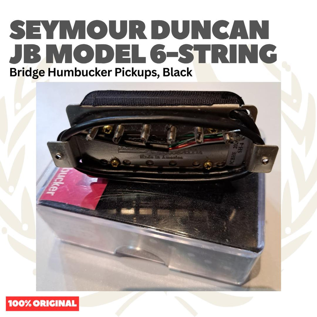 Seymour Duncan JB Model 6-String Bridge Humbucker Pickups, Black - Pickup Gitar Humbucker SH-4