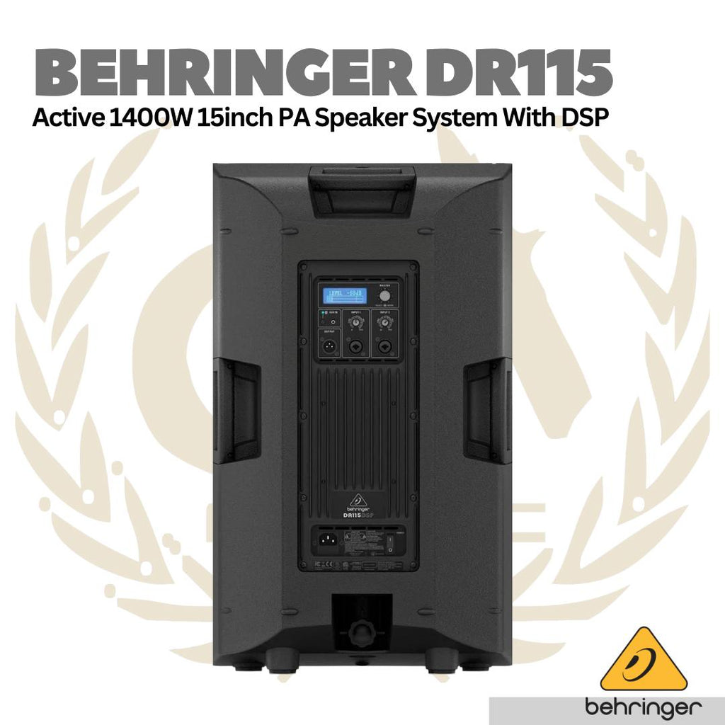 Behringer DR115 Active 1400w 15inch Speaker With DSP - Spiker Aktif