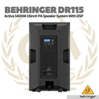 Behringer DR115 Active 1400w 15inch Speaker With DSP - Spiker Aktif
