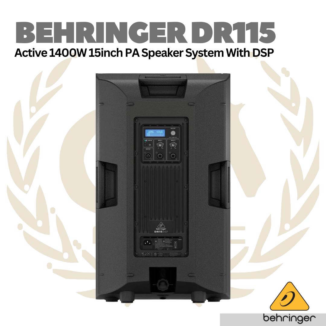 Behringer DR115 Active 1400w 15inch Speaker With DSP - Spiker Aktif