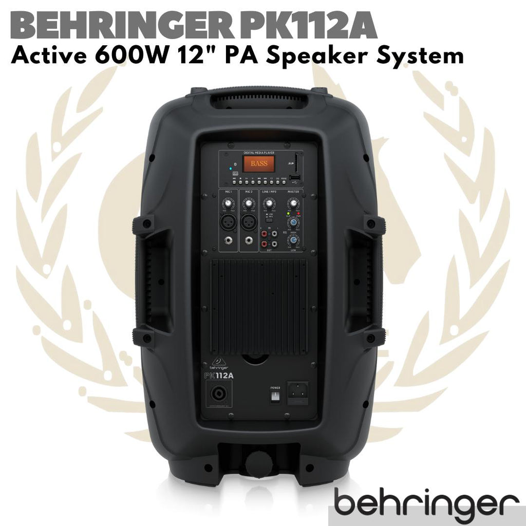 BEHRINGER PK112A Active 600W 12" PA Speaker | Spiker Aktif PK 112
