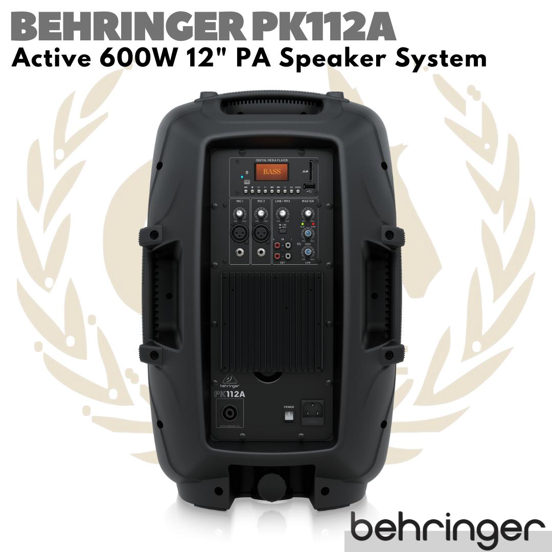 BEHRINGER PK112A Active 600W 12" PA Speaker | Spiker Aktif PK 112