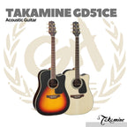 Takamine GD51CE Dreadnought Acoustic Electric Guitar - Gitar Akustik