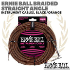 ERNIE BALL BRAIDED Straight Angle Instrument Cable | Kabel Jack Gitar