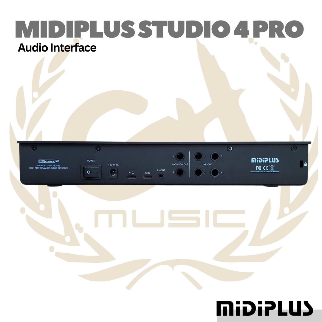 Midiplus Studio 4 Pro OTG 4CH USB Audio Interface - Soundcard Recording