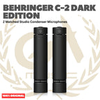 Behringer C-2 Dark Edition 2 Matched Studio Condenser Microphones - Mic Kondenser C2 Mik Kondensor Sepasang Original Asli