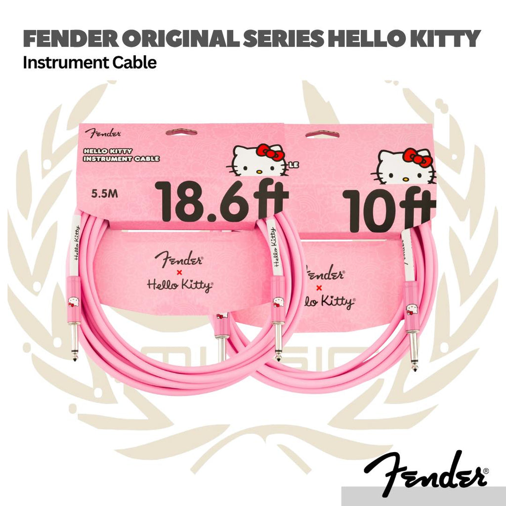 Fender Original Series Hello Kitty Official Instrument Cable - Kabel Instrument