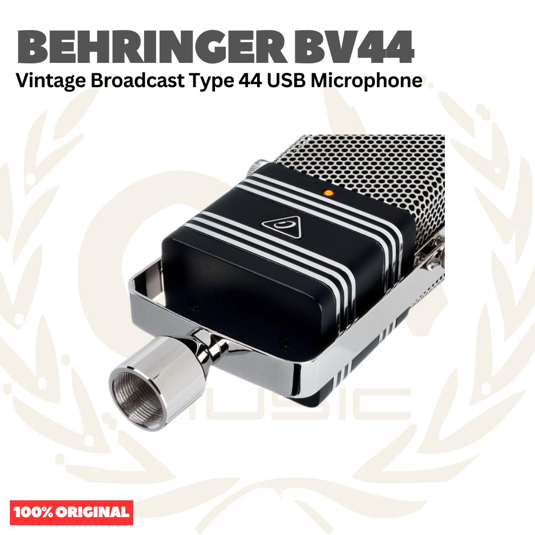 Behringer BV44 Vintage Broadcast Type 44 USB Microphone - Mic Condenser