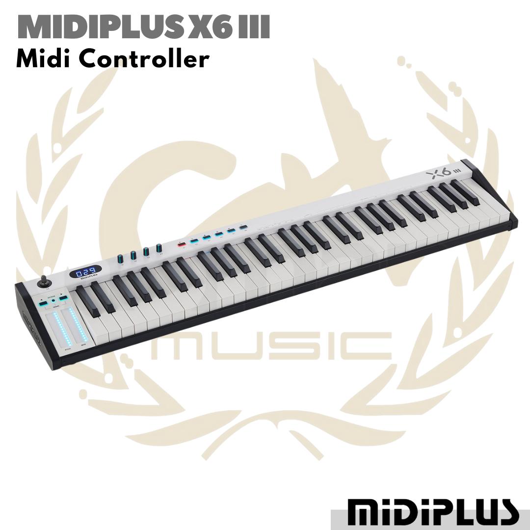 Midiplus X6 III 61 Keys Semi Weighted USB Midi Controller | Keyboard