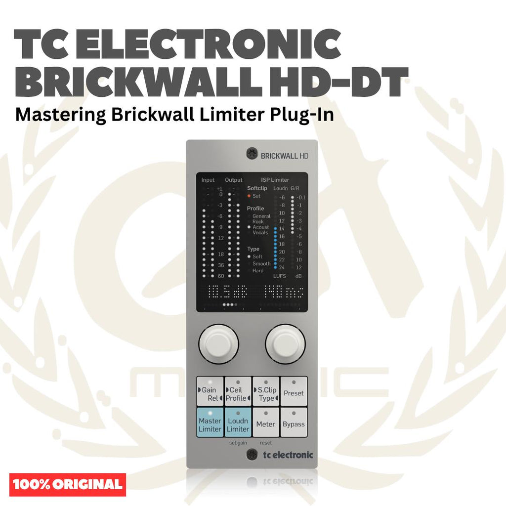 TC Electronic Brickwall HD-DT Mastering Brickwall Limiter Plug-In with Dedicated Hardware Interface