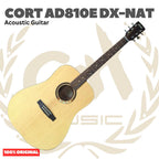 CORT AD810E DX-NAT Acoustic Guitar - Gitar Akustik Elektrik dengan Preamp AD810DX - AD810EDX Original Asli