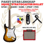 PAKET GITAR SQUIER STRATOCASTER BULLET Electric Gitar | GUITAR PACK