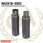 NUX B-3RC 2.4GHz Wireless Microphone System - B3RC Mic Dynamic Mikrofon Genggam Original Asli dengan Audio 24-bit dan Latensi Ultra Rendah