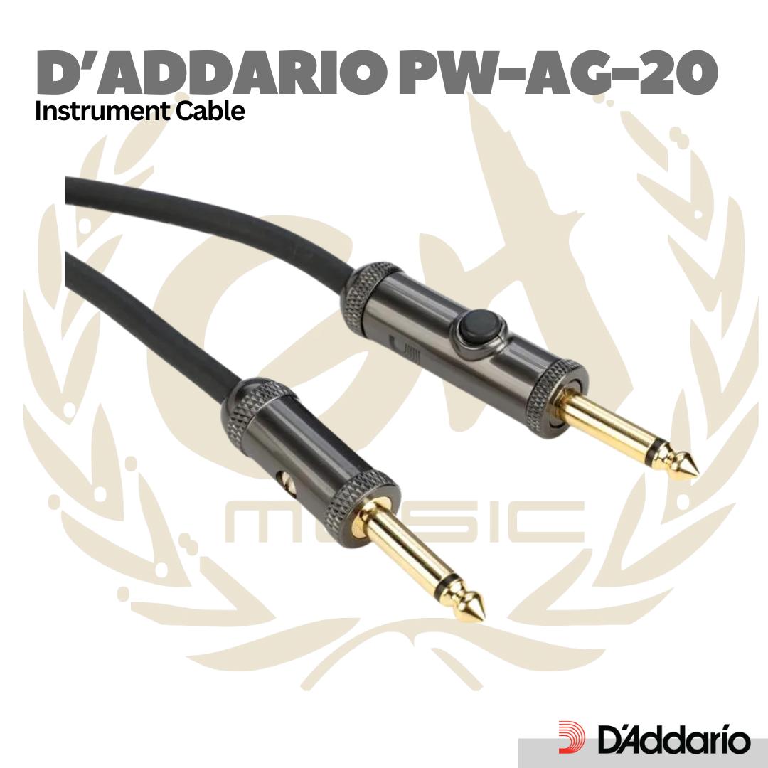 D'addario Planet Waves PW-AG-20 AG20 Circuit Breaker Instrument Cable
