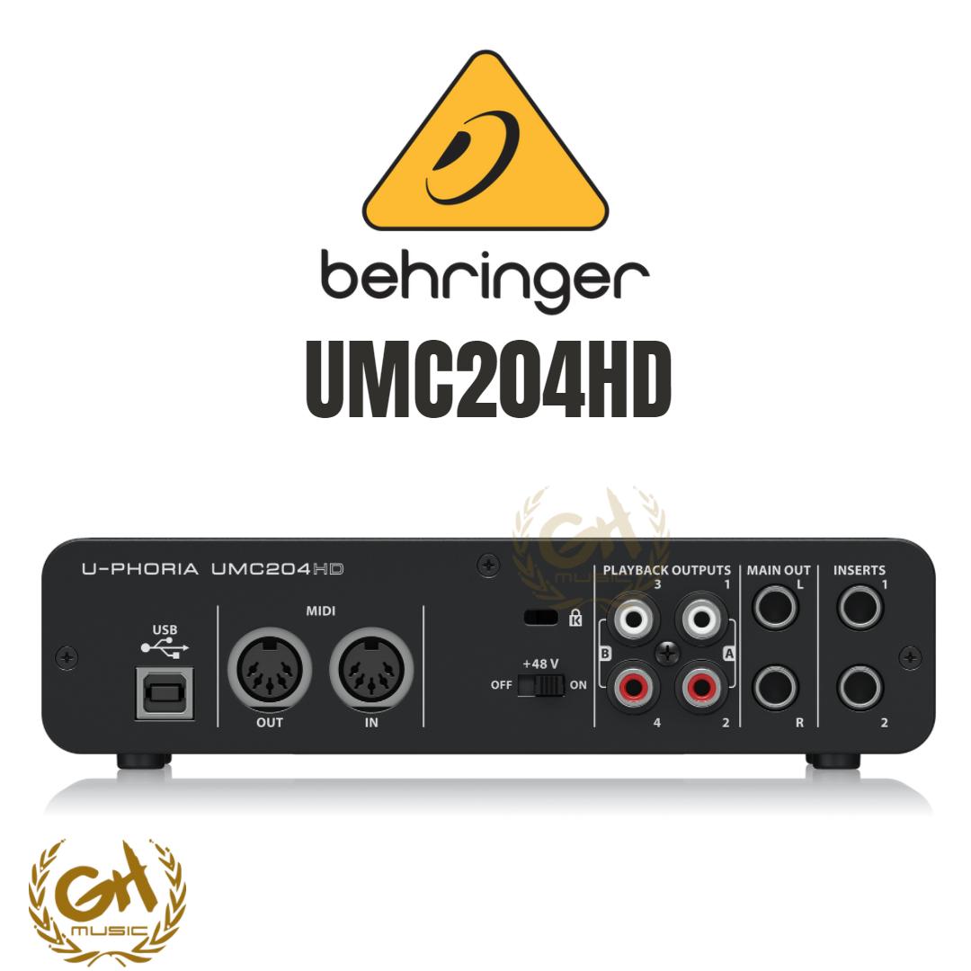 BEHRINGER U-PHORIA UMC204HD - SOUNDCARD RECORDING