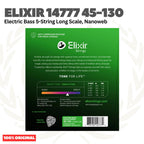 Elixir 14777 45-130 Electric Bass 5-String, Nanoweb, Long Scale Stainless Steel