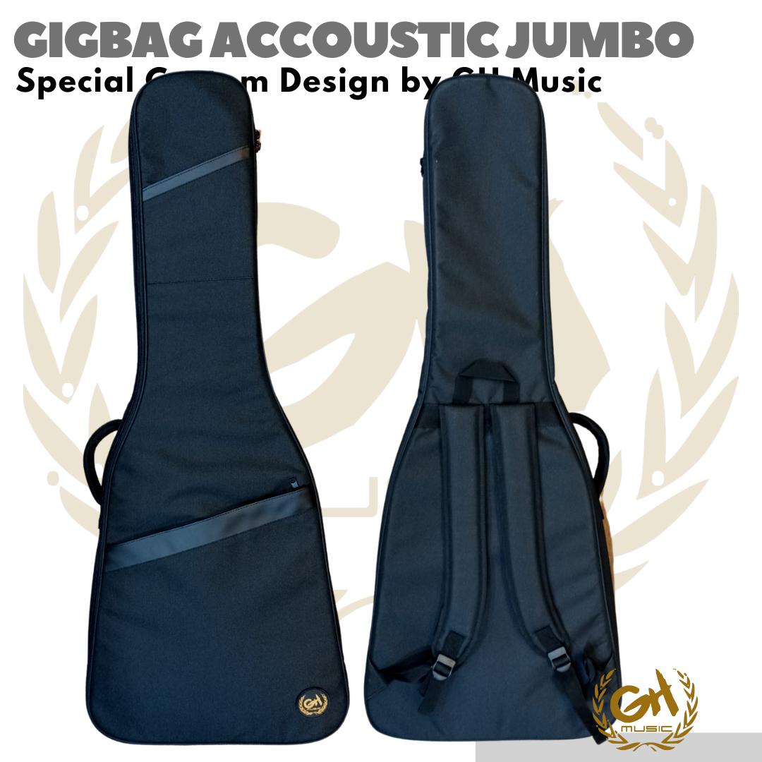GIGBAG GUITAR ACOUSTIC JUMBO by GH MUSIC | Gig Bag Tas Gitar Akustik