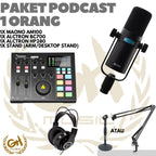 PAKET PODCAST 1 ORANG ALCTRON BC700 + MAONO AM100 + HEADPHONE