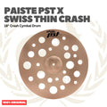 Paiste PST X Swiss Thin Crash Cymbal Drum - Simbal Drum