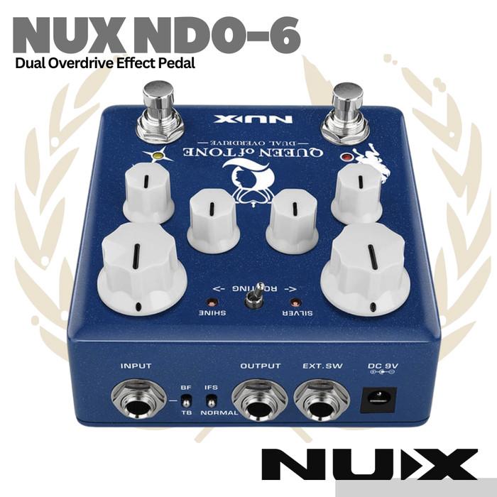 NUX Queen of Tone NDO6 Overdrive Guitar Effect Pedal Efek Gitar NDO-6