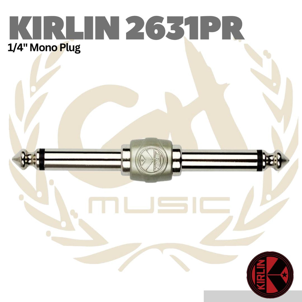 Kirlin 2631PR 1/4" Mono Plug - Jumper Efek