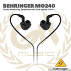 Behringer MO240 Studio Monitoring Earphones with Dual Hybrid Drivers