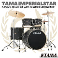 TAMA  IMPERIALSTAR Black Hardware Acoustic Drum Kit 5 Pcs | IP52H6WBN