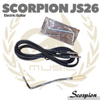 SCORPION JS26 Black Jaguar Series Electric Guitar | Gitar Jazzmaster - SVB, GITARONLY