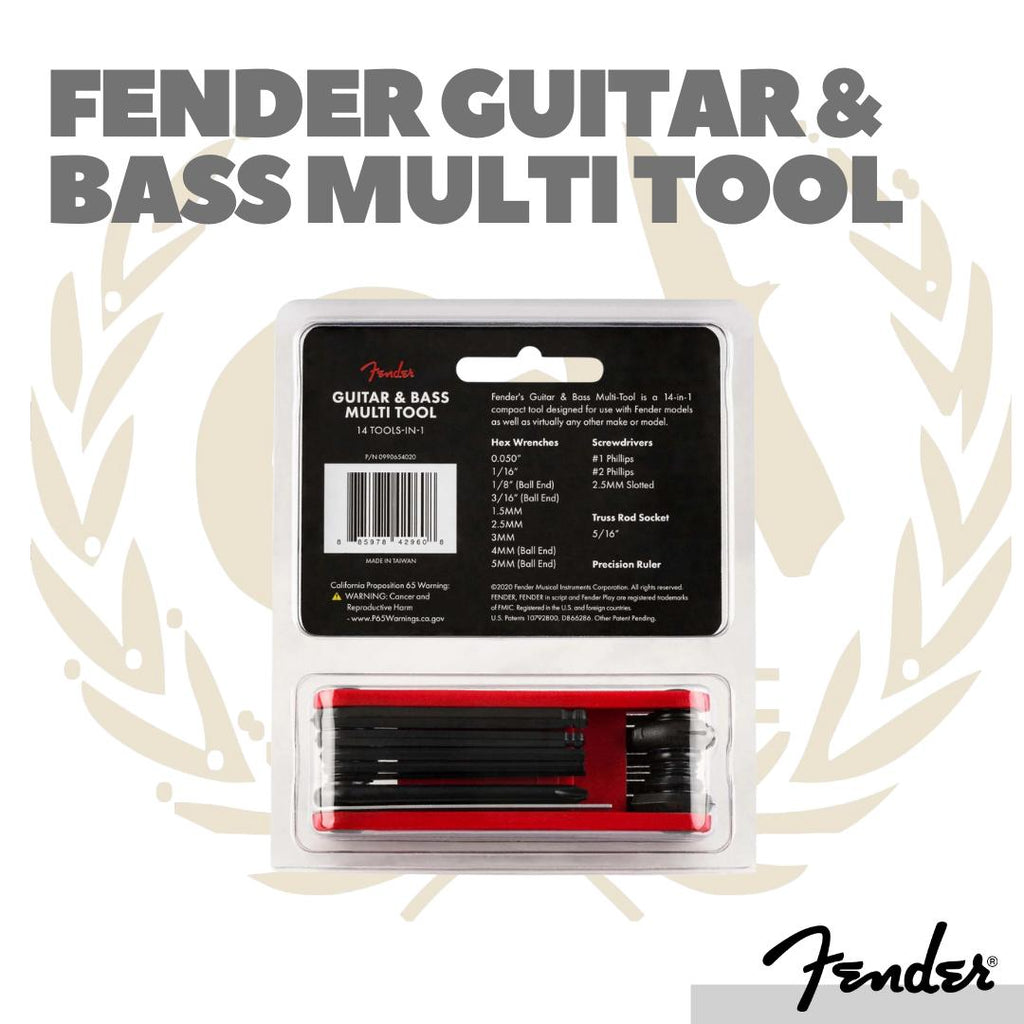 Fender Guitar & Bass Multi-Tool - Perkakas Gitar Bass