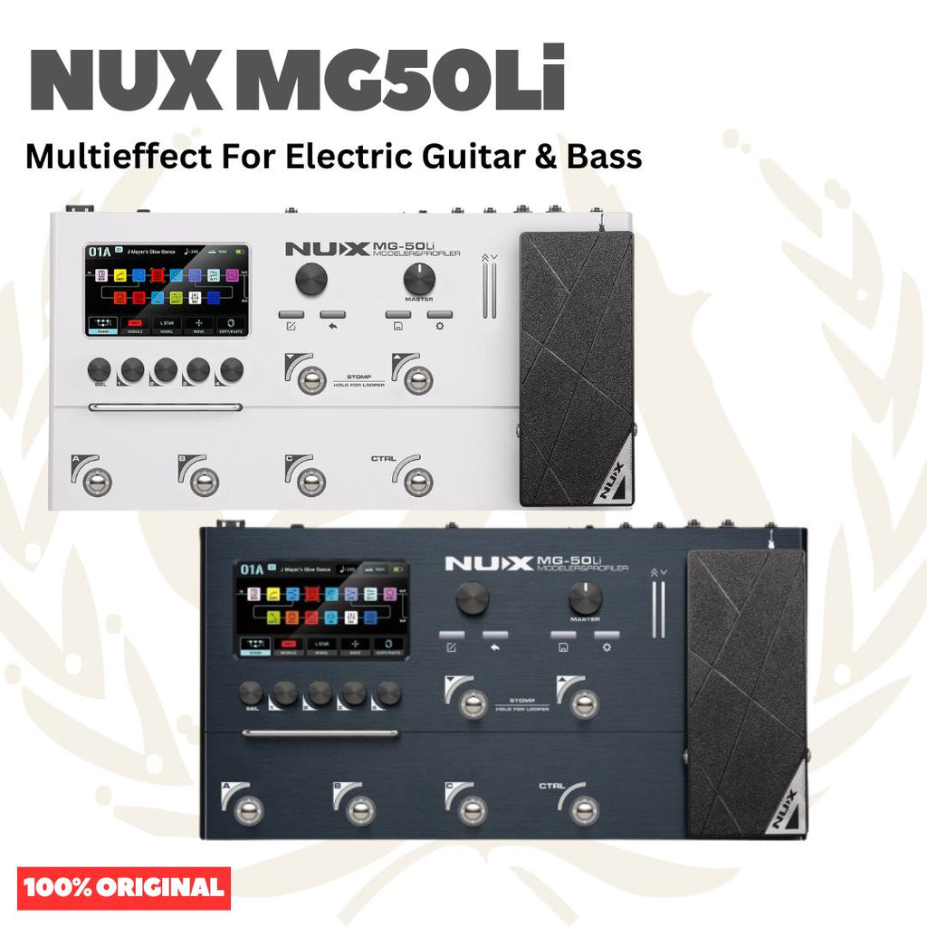 NUX MG50Li Multi-Effect Pedal for Electric Guitar & Bass - Efek Gitar | MG 50Li MG50