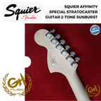 SQUIER AFFINITY SPECIAL STRATOCASTER GUITAR 2-TONE SUNBURTS