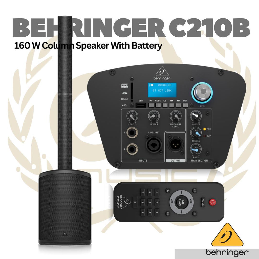 Behringer C210B 160W Column Speaker Active - Speker Kolom