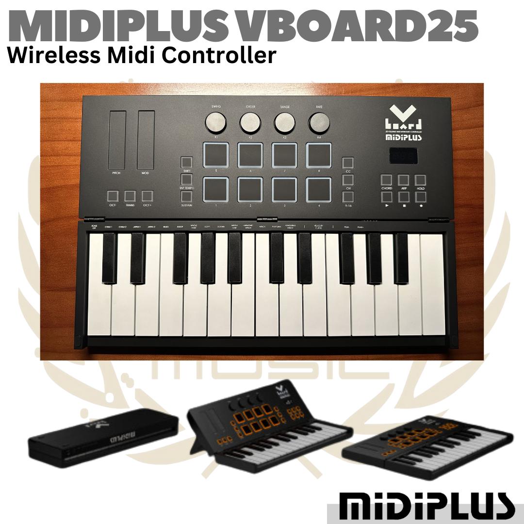 MIDIPLUS VBOARD25 Wireless Bluetooth Midi Controller | V Board 25