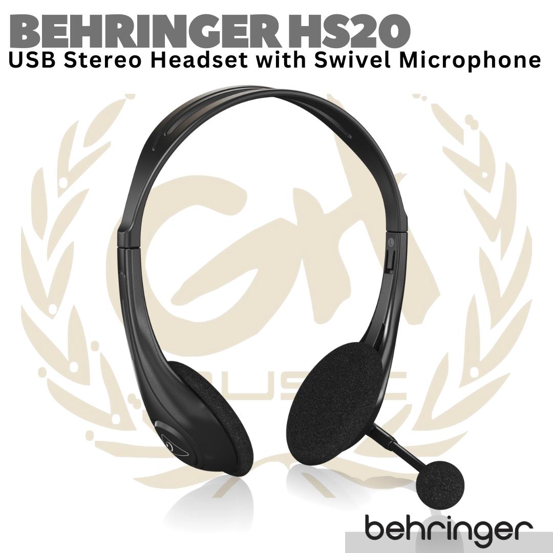 BEHRINGER HS20 Stereo USB Headset With Microphone | Headphone