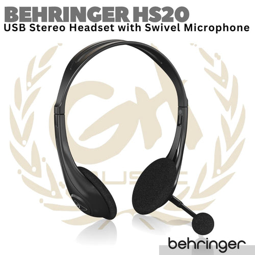 BEHRINGER HS20 Stereo USB Headset With Microphone | Headphone