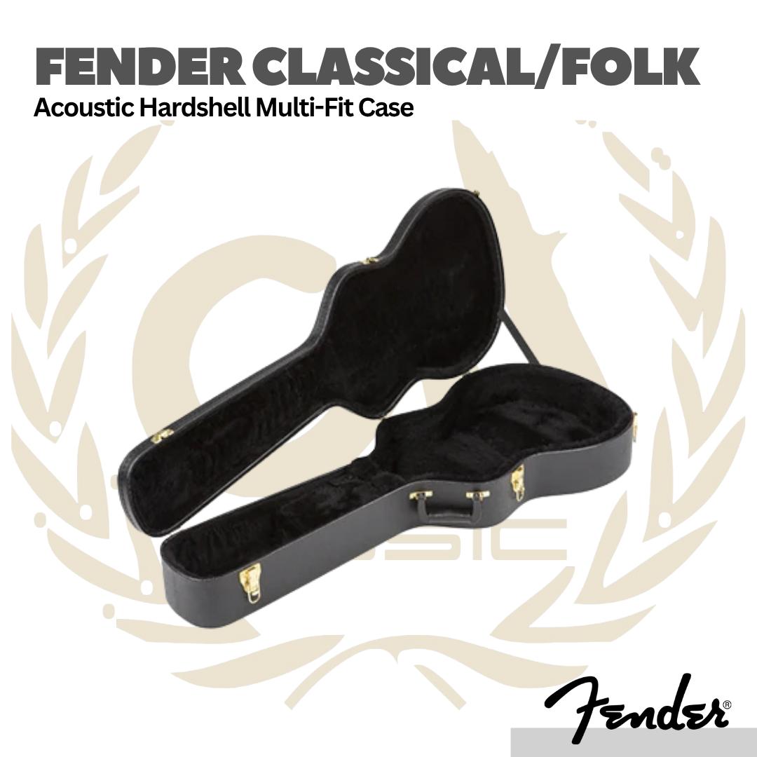Fender Classical/Folk Acoustic Hardshell Multi-Fit Case - Koper Gitar