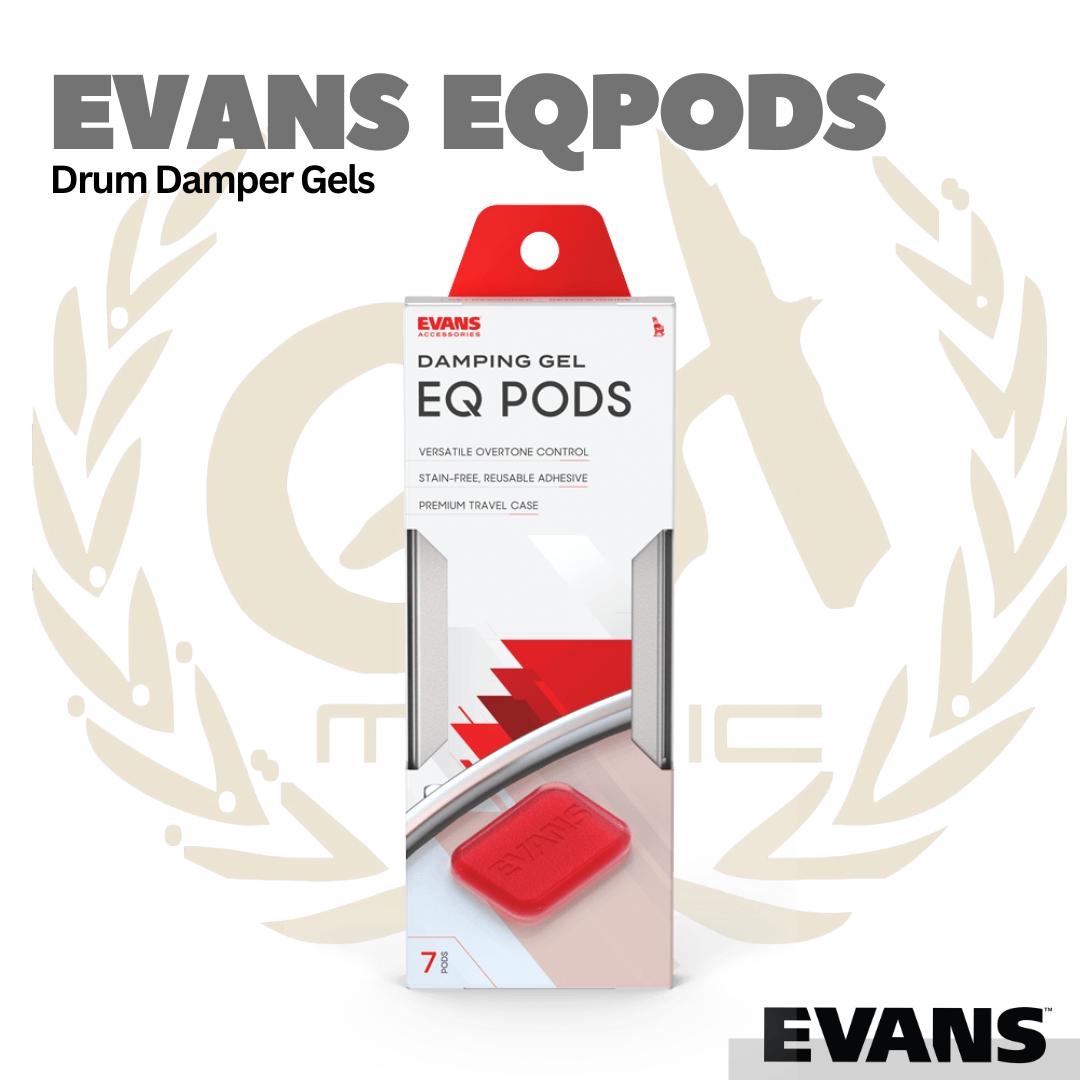 Evans EQPODS Drum Damper Gels |Peredam Membran Gel Demper Snare Tom